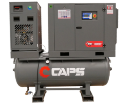 CAPS BRUMBY 5KW TANK MOUNTED ROTARY SCREW COMPRESSORS CR5 CS 13 500